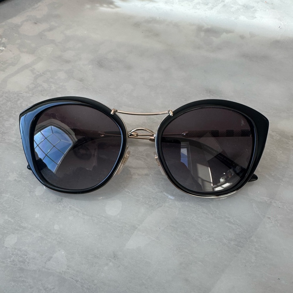 Burberry Chic Black Aviator Sunglasses